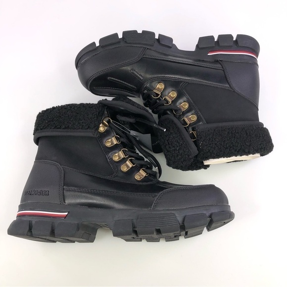 Tommy Hilfiger Men's Idan Black Multi Lace Up Boot 8.5M - Picture 2 of 10